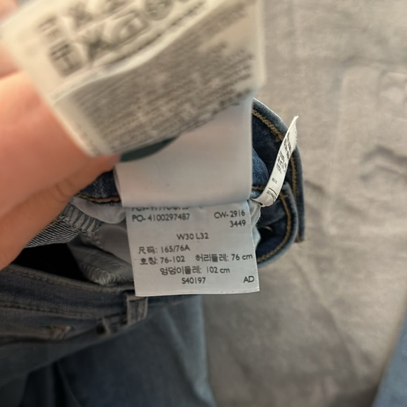 Levi’s Ripped Knees 710 Super Skinny Fit Jeans - Light Wash - Size W30xL32 - Picture 7 of 10